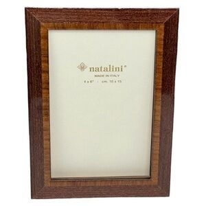 Natalini - ‘Double Bordered’ wood picture frame. 4” x 6”. NWT.